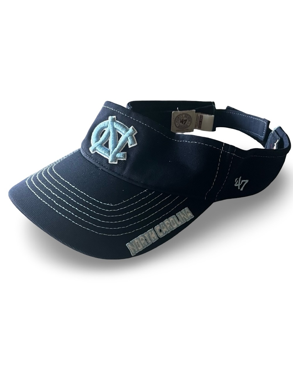 47 Brand North Carolina Tar Heels Navy Light Blue Visor